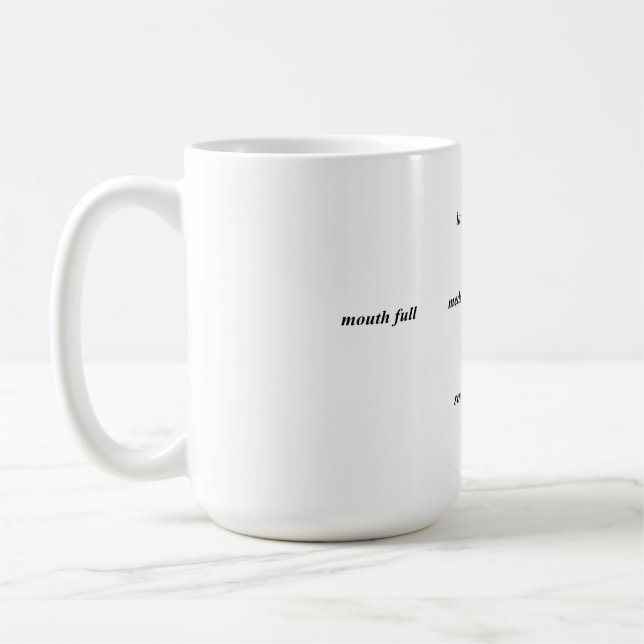 a fun measuring coffee mug (Left)