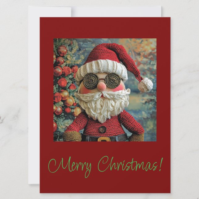A Fun Santa Claus Christmas Card (Front)