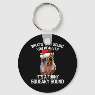 A Fun Squeaky Sound Christmas Squirrel Xmas  Keychain