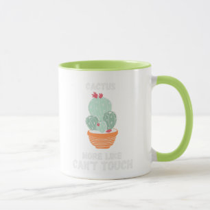 A funny and cute cactus mug