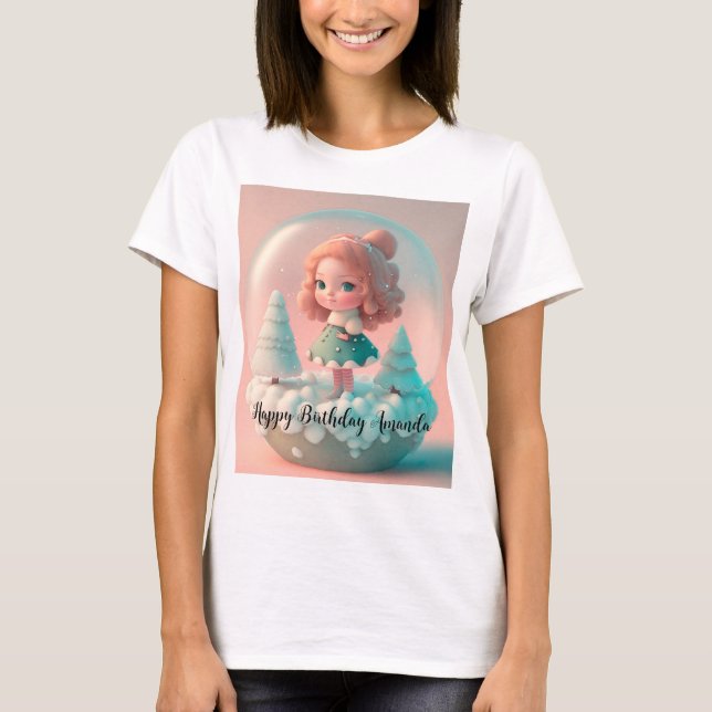 A funny little doll on a cloud  T-Shirt (Front)