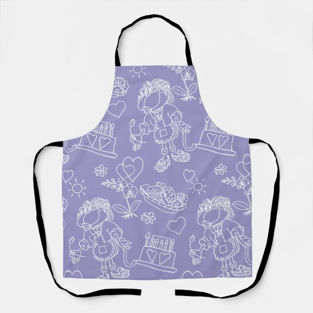 A funny little monkey apron (Front)