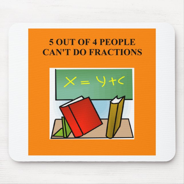 a funny math joke mouse pad (Front)