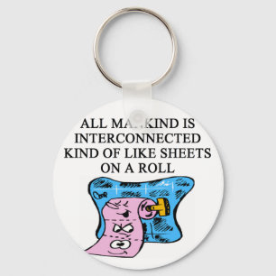 a funny new age joke keychain