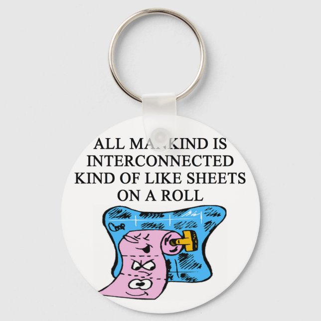 a funny new age joke keychain (Front)