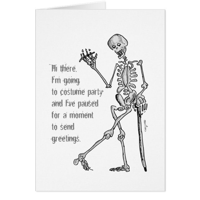 A funny skeleton. (Front)