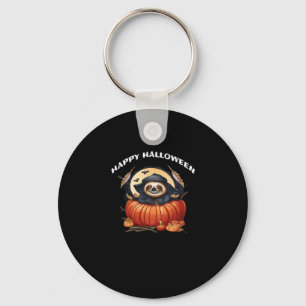 A funny sloth celebrating Halloween Essential T-Sh Keychain