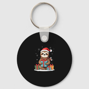 A funny sloth celebrating Halloween Essential T-Sh Keychain