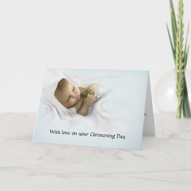 A Gaelic Christening Blessing Card (Front)