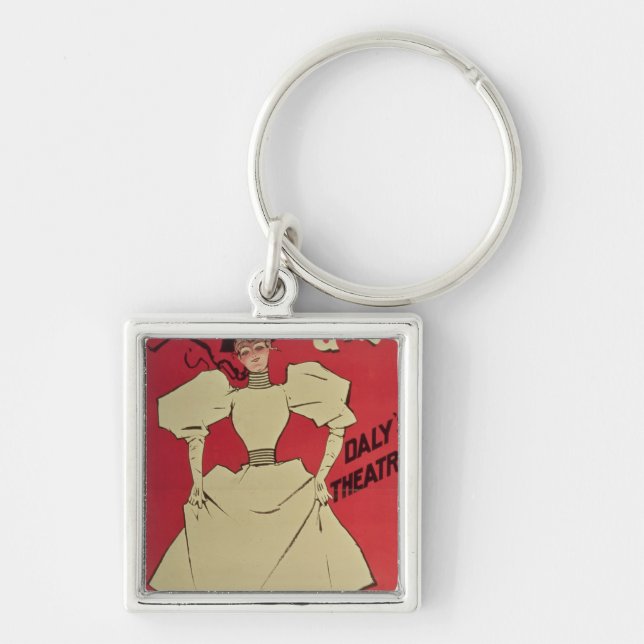 A Gaiety Girl at the Daly's Theatre Keychain (Front)
