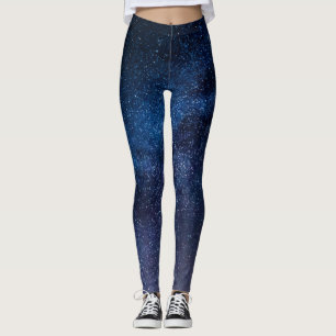 A galaxy of stars in the night Cute Leggings