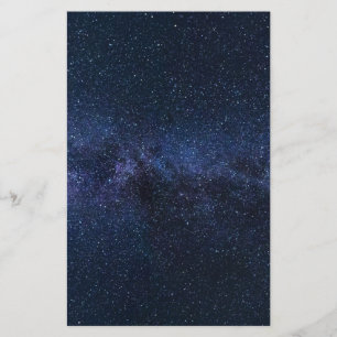 A galaxy of stars in the night sky stationery