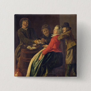 A Game of Cards 2 Inch Square Button