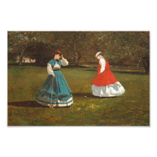 A Game of Croquet Photo Print