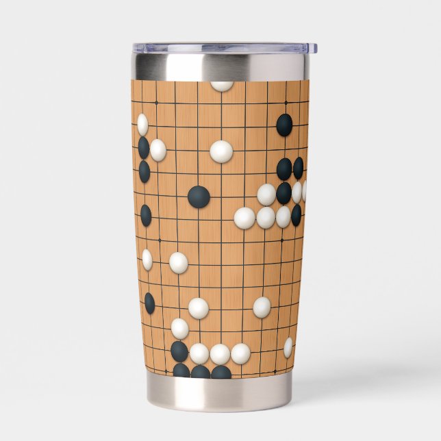 A game of Go Insulated Tumbler (Left)