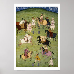 A Game of Polo, from the Large Clive Album Poster