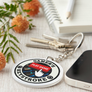 A Gamer's One and Only Keystroke Keychain