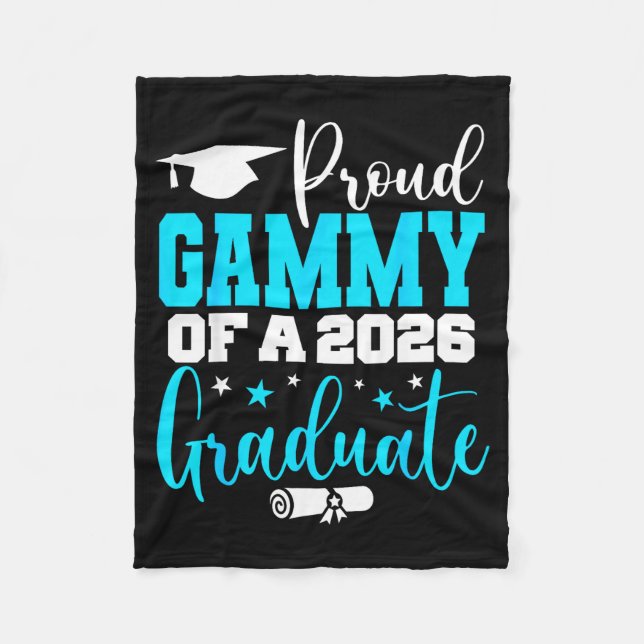 A Gammy Senior Proud Gammy Class Fleece Blanket (Front)