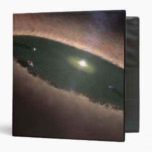 A gap in a protoplanetary, or planet-forming binder