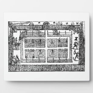 A Garden, from ' The Gardener's Labyrinth', 1577 ( Plaque