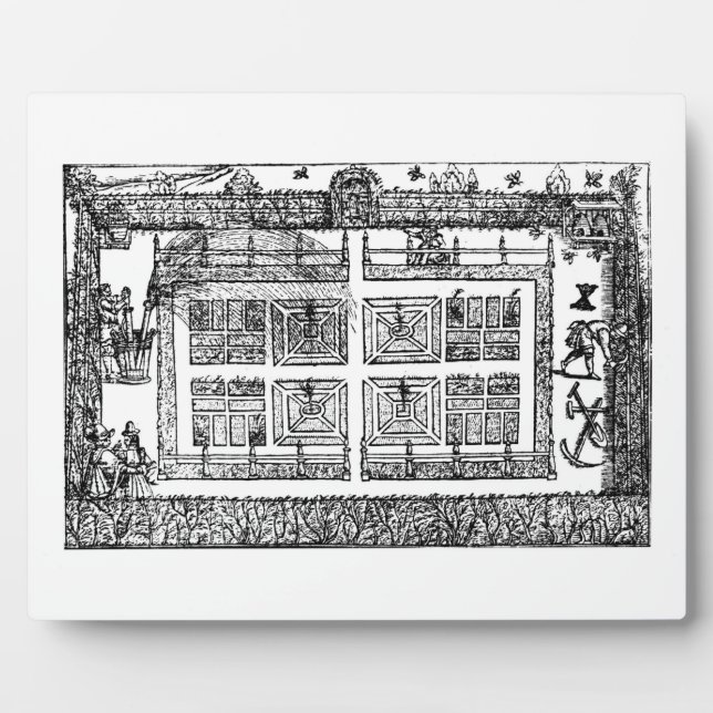 A Garden, from ' The Gardener's Labyrinth', 1577 ( Plaque (Front)