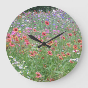 A Garden of Wildflowers Clock