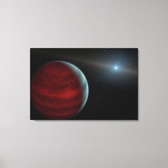 A Gas Giant Planet Around A White Dwarf Star. Canvas Print (Front)