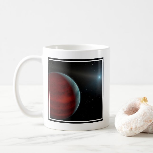 A Gas Giant Planet Around A White Dwarf Star. Coffee Mug (With Donut)