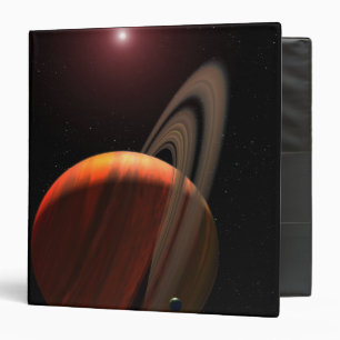 A gas giant planet orbiting a red dwarf binder