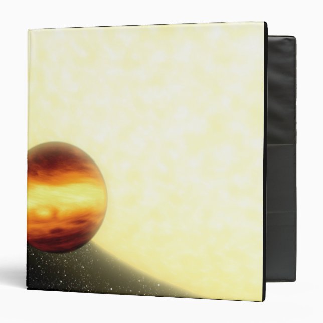 A gas-giant planet orbiting very close binder (Front/Inside)