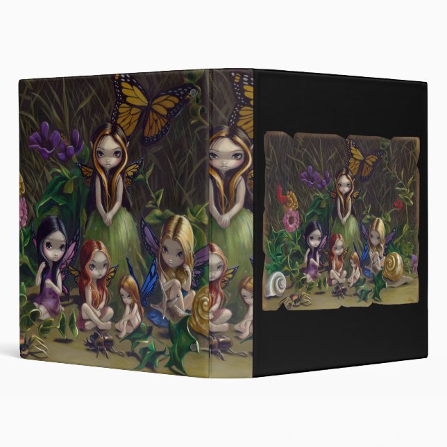 A Gathering of Faeries gothic fairy art Binder (Background)