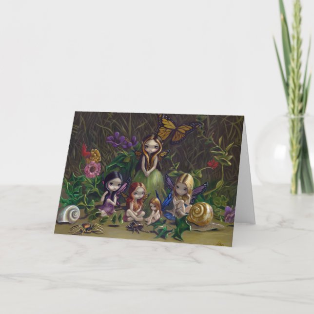 "A Gathering of Faeries" Greeting Card (Front)