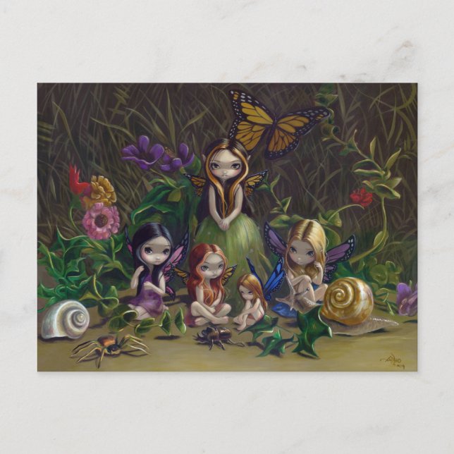 "A Gathering of Faeries" Postcard (Front)