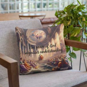 A Gathering of Souls in a Room Throw Pillow