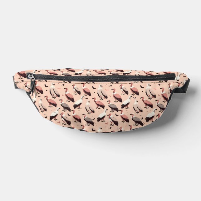 A Gathering of Vultures Pattern Fanny Pack (Lay Down)
