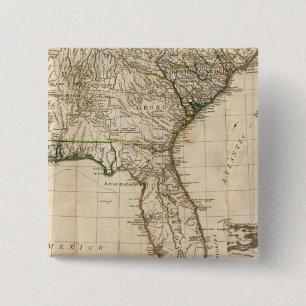 A General Map of the Southern British Colonies 2 Inch Square Button