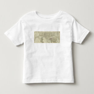 A general map of the world or terraqueous globe toddler t-shirt