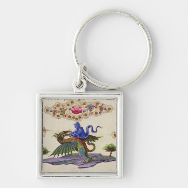 A Genie and Winged Monster Keychain (Front)