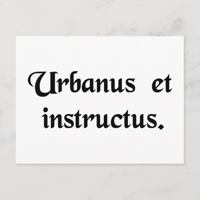 A gentleman and a scholar. postcard (Front)