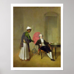A Gentleman, possibly William Hickey, and his Indi Poster