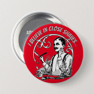 A Gentleman's Classic Shaving 3 Inch Round Button