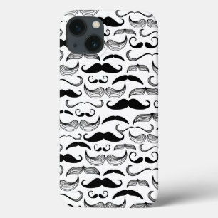 A Gentlemen's Club. Moustache pattern 2 iPhone 13 Case