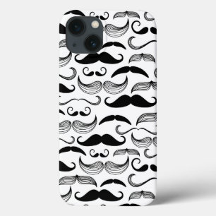 A Gentlemen's Club. Moustache pattern 2 iPhone 13 Case