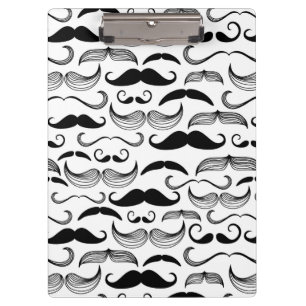 A Gentlemen's Club. Moustache pattern 2 Clipboard
