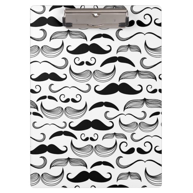 A Gentlemen's Club. Moustache pattern 2 Clipboard (Front)