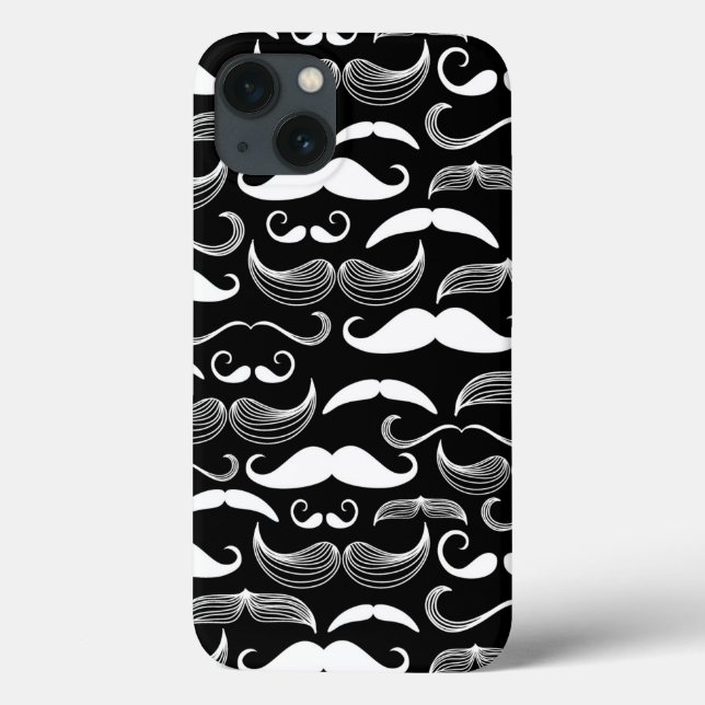 A Gentlemen's Club. Moustache pattern Case-Mate iPhone Case (Back)