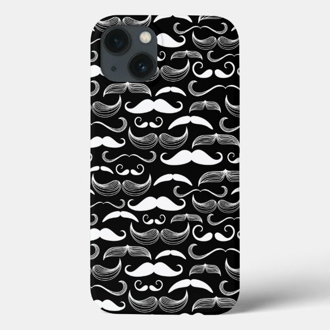 A Gentlemen's Club. Moustache pattern Case-Mate iPhone Case (Back)