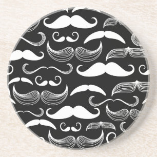 A Gentlemen's Club. Moustache pattern Coaster