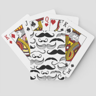 A Gentlemen's Club. Mustache pattern 2 Playing Cards