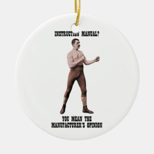 A Genuine Overly Manly Man Ceramic Ornament